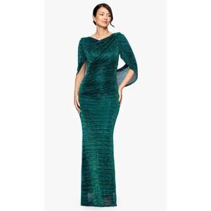 Elegant Teal Evening Gown